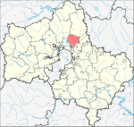 Location of Pushkino Region (Moscow Oblast)